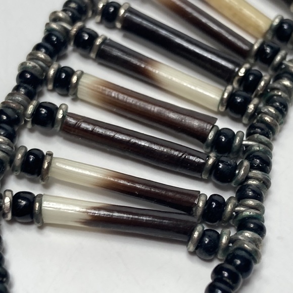 Beaded Tribal Primitive Necklace - Picture 10 of 14